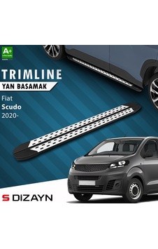 S-dizayn Fiat Scudo 3 Kısa Şase Trimline Gri Yan Basamak 213 Cm 2020 Üzeri