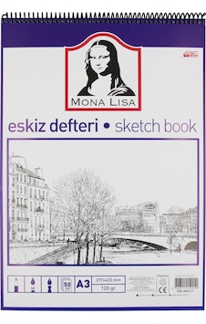 Mona Lisa Telli Eskiz Defter A3 50 Yaprak 120 Gr Mona Lisa Telli Eskiz Defter A3 50 Yaprak 120 Gr