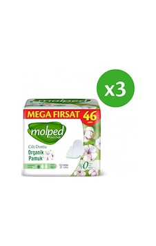 Molped Pure Soft Hijyenik Ped Normal Süper Mega Paket 46 Lı X 3 PKT.MOLPED.034 Molped Pure Soft Hijyenik Ped Normal Süper Mega Paket 46 Lı X 3 PKT.MOLPED.034