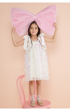 Le Mabelle Çok Renkli Omuzdan Bağlamalı Kelebek Aplikeli Kız Çocuk Elbise - Nikki Çok Renkli Le Mabelle Çok Renkli Omuzdan Bağlamalı Kelebek Aplikeli Kız Çocuk Elbise - Nikki Çok Renkli