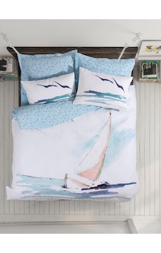 Cotton Box Maritime Tek Kişilik Complete Set Sail Mavi Cotton Box Maritime Tek Kişilik Complete Set Sail Mavi