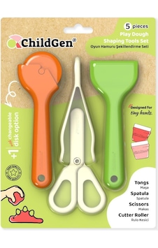 Childgen Oyun Hamuru Premium Modelleme Seti Roller, Makas, Spatula, Cımbız Mor Childgen Oyun Hamuru Premium Modelleme Seti Roller, Makas, Spatula, Cımbız Mor