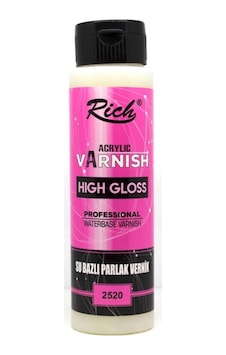Rich Hıgh Gloss Su Bazlı Vernik Parlak 120 Cc Rich Hıgh Gloss Su Bazlı Vernik Parlak 120 Cc