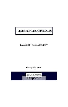 Turkish Penal Procedure Code- Kutup Yıldızı Yayınları