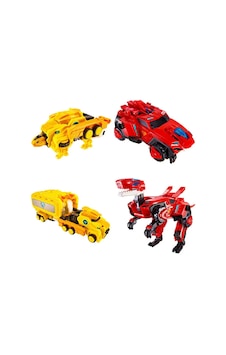 Dinoster Heroes Raptor Tron 3'ü 1 Arada Dönüşen Robot Figür 28 Cm Oyuncak Transformers Robot