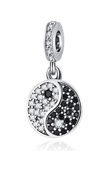 Fubena Ying Yang Sallantılı Charm Gümüş