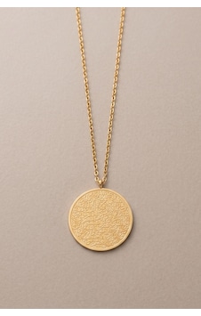 Gold Ayetel Kürsi Ve Allah Çift Taraflı Madalyon Çelik Kolye Renkli Gold Ayetel Kürsi Ve Allah Çift Taraflı Madalyon Çelik Kolye Renkli