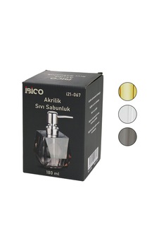Tombul Kare - Prizma Şeffaf - Renkli Akrilik - Mika Kristal Sıvı Sabunluk 180ml Tombul Kare - Prizma Şeffaf - Renkli Akrilik - Mika Kristal Sıvı Sabunluk 180ml