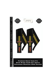 Premium Shock Team Pro Wrist Wraps Siyah-sarı Sporcu Antrenman Aksesuarı Bilek Koruma Premium Shock Team Pro Wrist Wraps Siyah-sarı Sporcu Antrenman Aksesuarı Bilek Koruma