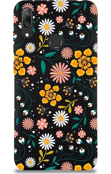 Huawei Y7 2019 Uyumlu Lansman Kılıf Çiçek Tasarımlı Içi Kadife Kapak-siyah Çok Renkli Huawei Y7 2019 Uyumlu Lansman Kılıf Çiçek Tasarımlı Içi Kadife Kapak-siyah Çok Renkli