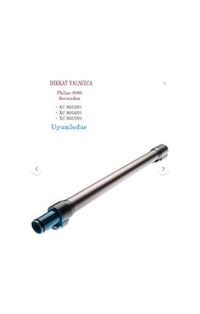 Srfn Ticaret Philips 8000 Serisi Dikey Süpürge Xc8053/01 - Xc8054/01 - Xc8057/01 Uyumlu Teleskopik Boru - 1 Adet Srfn Ticaret Philips 8000 Serisi Dikey Süpürge Xc8053/01 - Xc8054/01 - Xc8057/01 Uyumlu Teleskopik Boru - 1 Adet