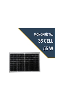 Lexron 55w Monokristal Güneş Paneli