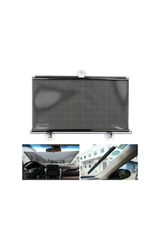 Sn-14647 Araç İçi Otomatik Geri Sarımlı Katlanabilir Gözenekli Güneşlik 40x60cm
