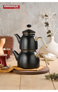 Kahramanlar Prime Black Emaye Çaydanlık Kahramanlar Prime Black Emaye Çaydanlık