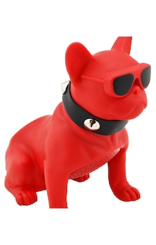 Bulldog Köpek Hoparlör Kırmızı Renk Bulldog Köpek Hoparlör Kırmızı Renk