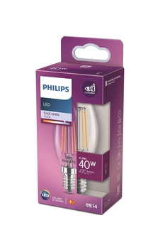 Philips Led Classic 40w B35 E14 Mum Tipi Beyaz Işık Dim Edilmez Led Ampul Sku: Zeus8690010154668 Philips Led Classic 40w B35 E14 Mum Tipi Beyaz Işık Dim Edilmez Led Ampul Sku: Zeus8690010154668