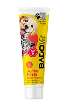 Bado Junior Paste Yavru Kedi Ve Köpekler İçin Multi Vitamin Paste 100 Ml Bado Junior Paste Yavru Kedi Ve Köpekler İçin Multi Vitamin Paste 100 Ml