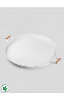 Lin Metaş 51cm Tepsi Ahşap Kulplu Baskısız - Beyaz LINMETAL.011 Beyaz Lin Metaş 51cm Tepsi Ahşap Kulplu Baskısız - Beyaz LINMETAL.011 Beyaz