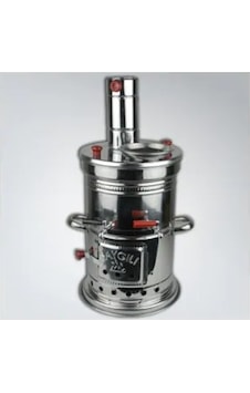 Krom Odunlu Kömürlü 3.5 L Semaver Inox Krom Odunlu Kömürlü 3.5 L Semaver Inox