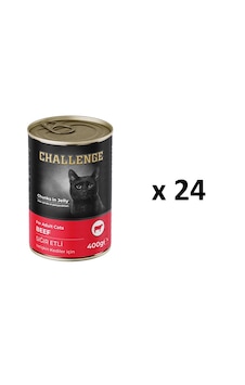 Challenge Sığır Etli Kedi Konservesi 400 G X 24 Adet Challenge Sığır Etli Kedi Konservesi 400 G X 24 Adet