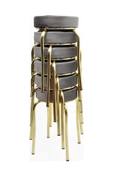 Tabure 6'lı Gold Altın Baby Face Gri Tabure 6'lı Gold Altın Baby Face Gri