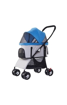 Eurodog - 150 - Katlanabilir Köpek Arabası Mavi - Spt-gld - 64x50x98 Cm Eurodog - 150 - Katlanabilir Köpek Arabası Mavi - Spt-gld - 64x50x98 Cm