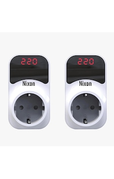 Nixon Akıllı Voltaj Koruyucu Priz 2li Nixon Akıllı Voltaj Koruyucu Priz 2li