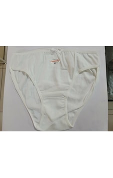 Karakaş Penye Pamuk Kadın Slip Külot V54 Beyaz Karakaş Penye Pamuk Kadın Slip Külot V54 Beyaz