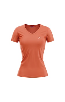 Raru Kadın %100 Pamuk T-Shirt Mulıer Oranj Raru Kadın %100 Pamuk T-Shirt Mulıer Oranj