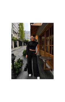 Gigi Wardrobe Noir Asimetrik Takım Siyah Siyah Gigi Wardrobe Noir Asimetrik Takım Siyah Siyah