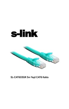 S-lınk Sl-cat603gr Cat6 Utp 3 Metre Yeşil Patch Kablo S-lınk Sl-cat603gr Cat6 Utp 3 Metre Yeşil Patch Kablo