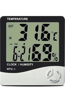Bzd-483 Clock Dijital Nem Ve Sıcaklık Ölçer