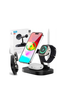 W52 4 In 1 Kablosuz Şarj Standı İphone & Airpods & Watch & Pencil Çok Renkli W52 4 In 1 Kablosuz Şarj Standı İphone & Airpods & Watch & Pencil Çok Renkli