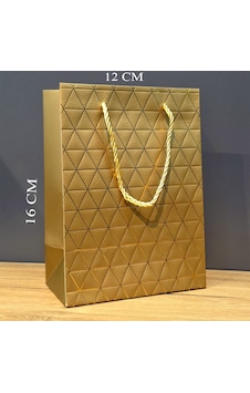 Mini Boy Gold Karton Hediye Çantası Çok Renkli Mini Boy Gold Karton Hediye Çantası Çok Renkli