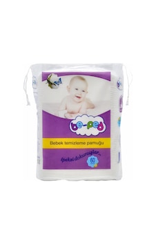 Be-Ped Beped Pamuk Bebek Temizleme Pamuğu 60 Li 190 gr 1 Paket