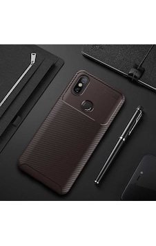 Xiaomi Mi 6x Kılıf Kamera Çıkıntılı Karbon Fiber Dokulu Renk Atmaz Kapak Negro
