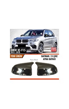 Bmw X5 Uyumlu F15 2013-2018 Batman Ayna Kapağı Parlak Siyah Parça