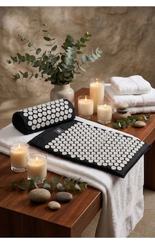 Sırt İçin Dikenli Çivimat Masaj Minderi Akupunktur Yoga Pilates Mat Yastıklı Set Siyah Karışık Sırt İçin Dikenli Çivimat Masaj Minderi Akupunktur Yoga Pilates Mat Yastıklı Set Siyah Karışık