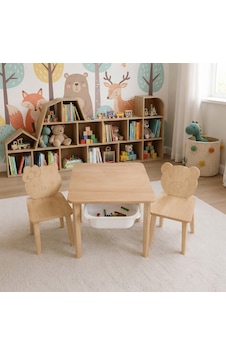 Missidea Montessori Ahşap Figürlü Çocuk Etkinlik Ve Aktivite Masası Bej Missidea Montessori Ahşap Figürlü Çocuk Etkinlik Ve Aktivite Masası Bej