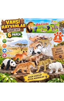 Vahşi Hayvanlar Figür Seti 6 Parçasafari Ve Orman Hayvanları Koleksiyonu Eğitici Oyuncak Seti Vahşi Hayvanlar Figür Seti 6 Parçasafari Ve Orman Hayvanları Koleksiyonu Eğitici Oyuncak Seti