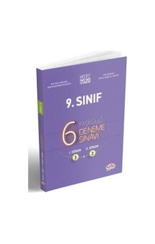Editör 9. Sınıf 6 Fasikül Deneme 3+3 - Editör Editör 9. Sınıf 6 Fasikül Deneme 3+3 - Editör