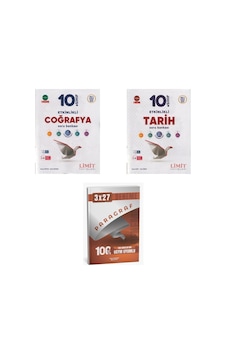 2027 Limit 10. Sınıf Etkinlikli Coğrafya + Tarih Soru + Anla Kazan Paragraf Deneme 3'lü Set 2027 Limit 10. Sınıf Etkinlikli Coğrafya + Tarih Soru + Anla Kazan Paragraf Deneme 3'lü Set