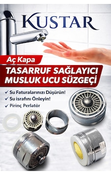 Aç-kapa Musluk Ucu Su Tasarruf Aparatı Musluk Filtresi Lavabo Musluk Süzgeci Dış Dişli 23,7mm Krom Aç-kapa Musluk Ucu Su Tasarruf Aparatı Musluk Filtresi Lavabo Musluk Süzgeci Dış Dişli 23,7mm Krom