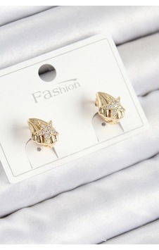 Buğz Pirinç Zirkon Taşlı Yıldız Model Gold Renk Çocuk Küpe Diğer 59730024 Buğz Pirinç Zirkon Taşlı Yıldız Model Gold Renk Çocuk Küpe Diğer 59730024