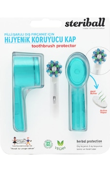 Steriball Pilli Veya Şarjlı Diş Fırçaları İçin Hijyenik Diş Fırçası Kabı - Turkuaz