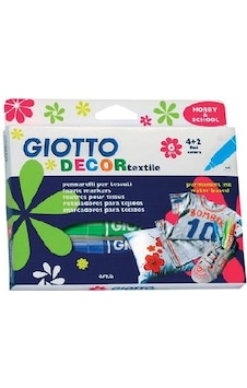 Giotto Decor Textile Kumaş Boyama Kalemi 6 Renk Giotto Decor Textile Kumaş Boyama Kalemi 6 Renk