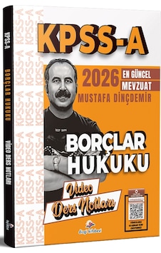 Dizgi Kitap 2026 Kpss A Grubu Borçlar Hukuku Video Ders Notları - Mustafa Dinçdemir Dizgi Kitap Dizgi Kitap 2026 Kpss A Grubu Borçlar Hukuku Video Ders Notları - Mustafa Dinçdemir Dizgi Kitap