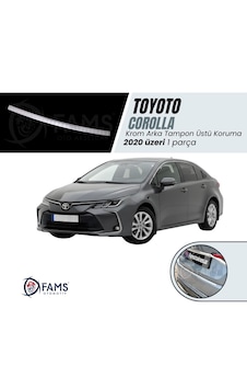 Fams Otomotiv Toyota Corolla Krom Arka Tampon Üstü Koruma 2020 Üzeri Sedan P,çelik Parlak Fams Otomotiv Toyota Corolla Krom Arka Tampon Üstü Koruma 2020 Üzeri Sedan P,çelik Parlak