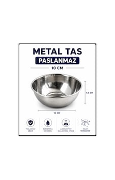 Metal Tas - Paslanmaz - 10 Cm Metal Tas - Paslanmaz - 10 Cm