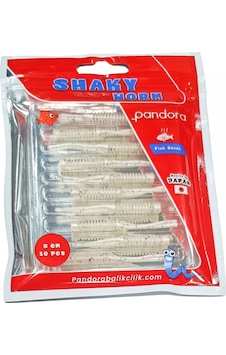 Pandora Shaky Worm 5 Cm White Glitter Pandora Shaky Worm 5 Cm White Glitter